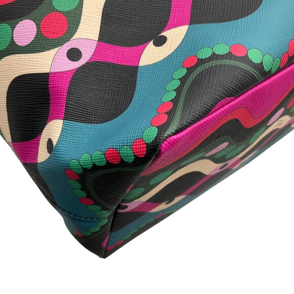 Emilio Pucci Teal / Fuchsia Multi Color Tote Bag - Picture 8 of 11